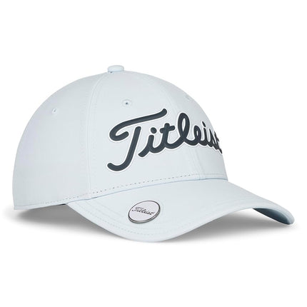 Gorra de golf Titleist para mujer, con marcador de bola Performance Standard, azul claro/azul marino/blanco