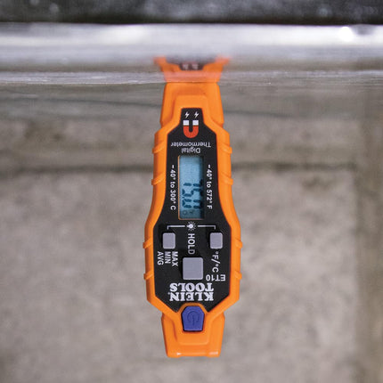 Klein Tools ET10 Magnetic Digital Pocket Thermometer, Orange