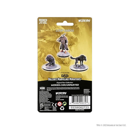 WizKids D&D Nolzur's Marvelous Miniatures: Loup Garou Dungeons and Dragons Unpainted Miniatures, Undefined