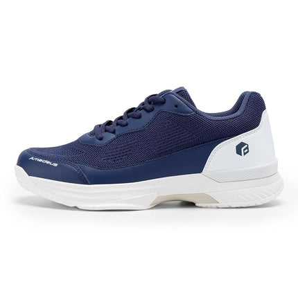 FitVille Mens Wide Tennis Shoes,Breathable Badminton Shoes Cushioning Pickleball Shoes Racquet Sport Shoes|Arch Support & Wide Toe Box & Slip-Resistant