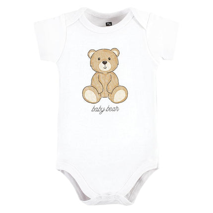 Hudson Baby Baby Cotton Bodysuits, Teddy Bears, 12-18 Months