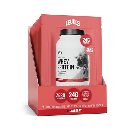 Levels Grass Fed Whey Protein Powder, No Artificia