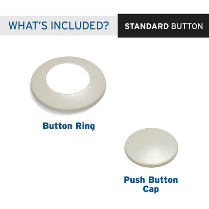 Insinkerator STC-BIS Push SinkTop Switch Button, Biscuit