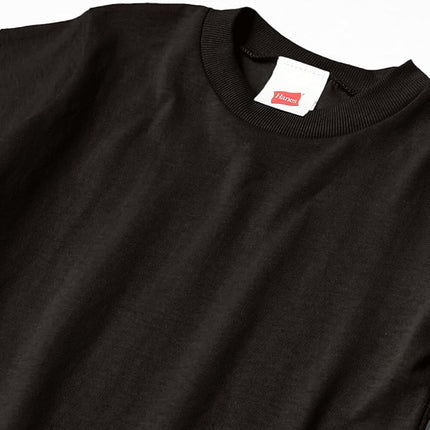Hanes Boys' Essentials Camiseta de manga corta (paquete de 6), Negro, Pequeña