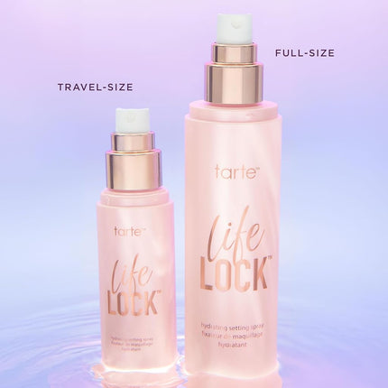 tarte life lock hydrating setting spray – 10-in-1 Weightless Mist to Hydrate & Lock Long-Lasting Makeup, Waterproof, Sweatproof & Transfer-Resistant, Vegan & Cruelty-Free, full size