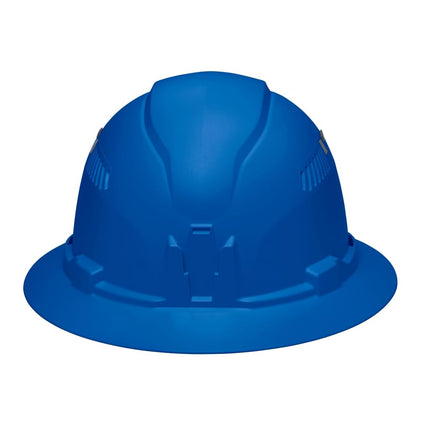 Klein Tools 60871BR Hard Hat, Vented, Full Brim Style, Padded, Self-Wicking Odor-Resistant Sweatband, Blue
