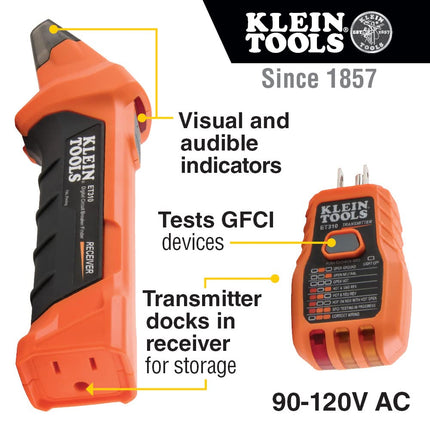 Klein Tools 80101 Kit de probador de casas, probadores de salida y receptáculo GFCI, multímetro, NCVT, buscador de interrupto