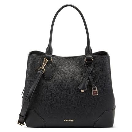 NINE WEST Women's Brooklyn Jet Set Carryall, Black, One Size