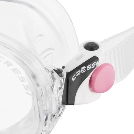 Cressi Kids Marea Jr Scuba Diving and Snorkeling Junior Mask - Transparent/Pink