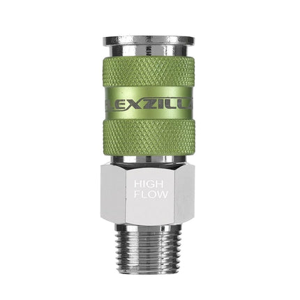 Flexzilla Pro High Flow Coupler, 1/4" Body, 3/8" MNPT - A53626FZ