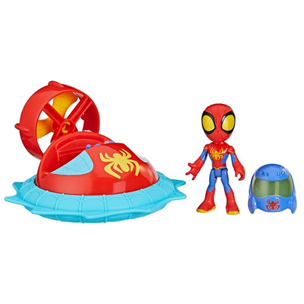 Hasbro Miles avec Roto-foreuse, pack de véhicule avec figurine 10 cm et accessoire, Spidey et ses Amis Extraordinaires, a partir de 3 ans