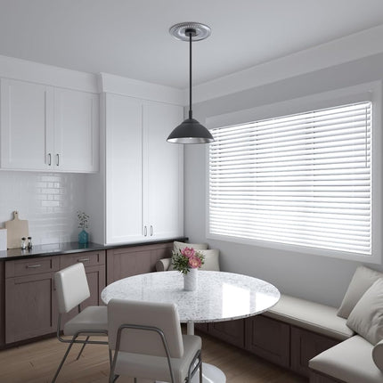 Ekena Millwork CMP13BECST Berkshire Thermoformed PVC Ceiling Medallion (Fits Canopies up to 5 3/4"), 13"OD, Aged Dark Steel