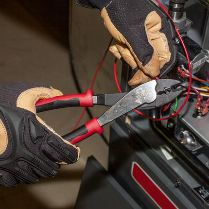 Crimping and Cutting Tool, Tapered Nose for 10 to 22 AWG Solderless Terminals and Connectors Klein Tools J1005
