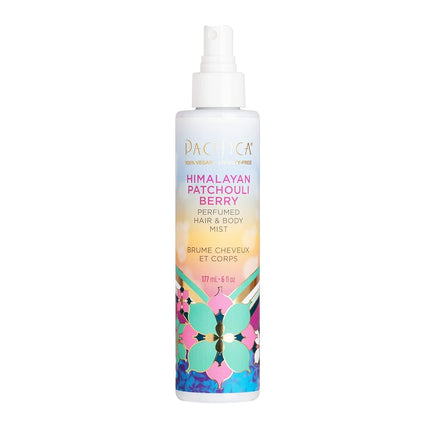 Pacifica Beauty Perfumed Hair & Body Mist, Himalayan Patchouli Berry, 6 Fluid Ounce