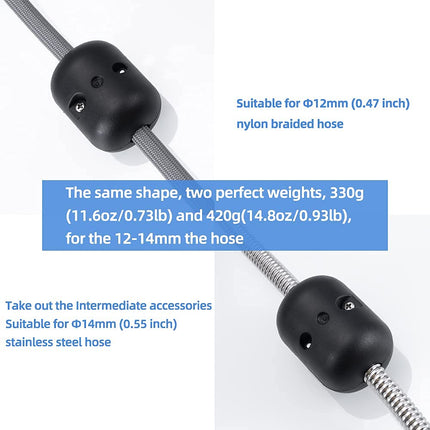Xuchuan 11.6oz(330g/0.73lb) Universal Kitchen Pull Down Faucet Hose Weight Ball, Sink Basin Pull Out Sprayer Heavy Gravity Replacement Parts