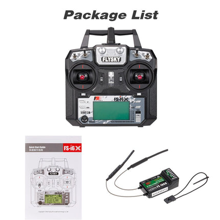 GoolRC Flysky FS-i6X 2.4GHz 10CH AFHDS 2A RC Transmitter with FS-iA6B Receiver for RC Drone Airplane Helicopter