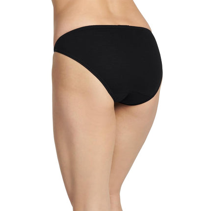 Jockey Ropa interior femenina Elance String Bikini - Paquete de 3, negro, 6