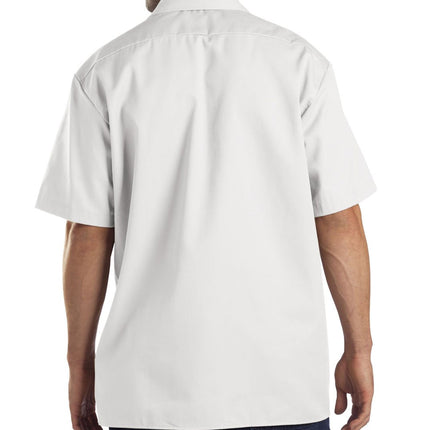 Camisa de trabajo Dickies de manga corta para hombre, XXT, blanca