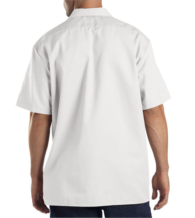 Camisa de trabajo Dickies de manga corta para hombre, XXT, blanca