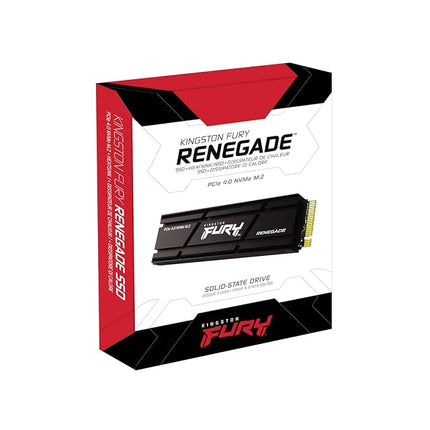 Kingston FURY Renegade 2000G PCIe 4.0 NVMe SSD W/ HEATSINK For gamers, enthusiasts and high-power users - SFYRDK/2000G
