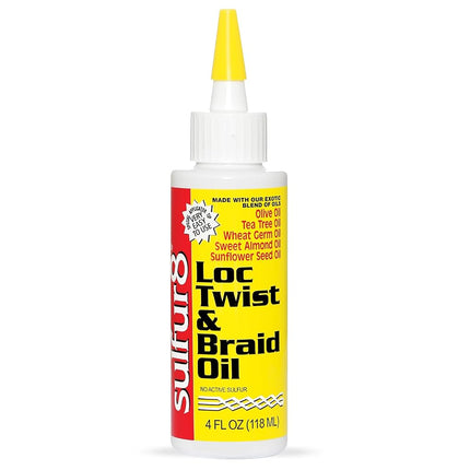 Sulfur8 Loc Twist and Braid Oil, 4 Ounce