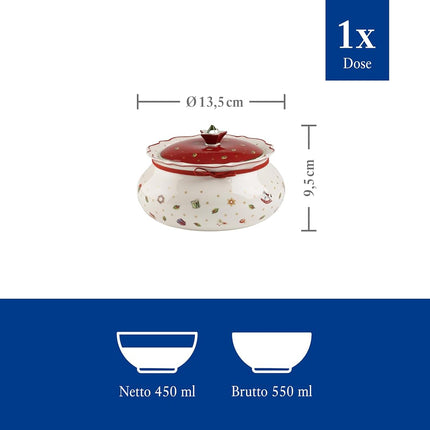 Villeroy & Boch – Toy's Delight Box Small, Cookie Jar, Food Storage for Sweets, Premium Porcelain