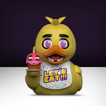TUBBZ: FNAF - Chica Animatronic Chicken Rubber Duck Collectable Toy 9 cm