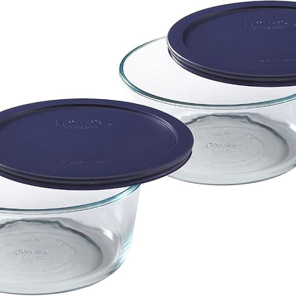 Pyrex Storage Plus 7-Cup Round Glass Food Storage 