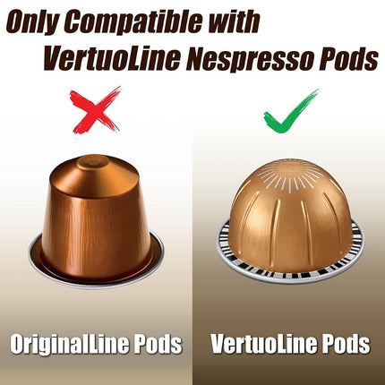 Deco Brothers Tempered Glass Vertuo Pod Holder, Fits 30 Large/60 Small Pods