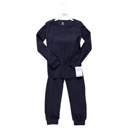 Ensemble de sous-vêtements longs thermiques 2 pièces unisexe Hudson Baby, Marine, 10 ans