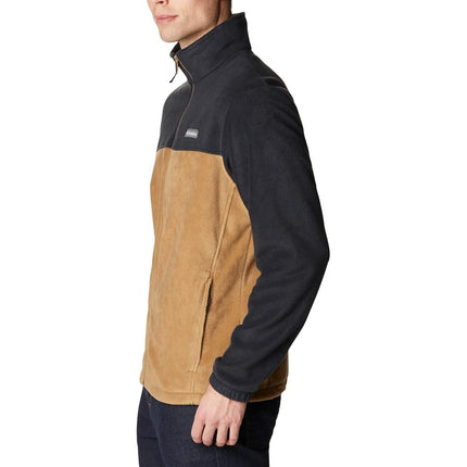 Columbia Men's Steens Mountain Full Zip 2.0 Fleece Jacket, Black/Delta, 3X