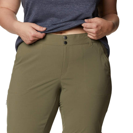 Columbia Women's Saturday Trail II Convertible Pant, Stone Green, 16W Short