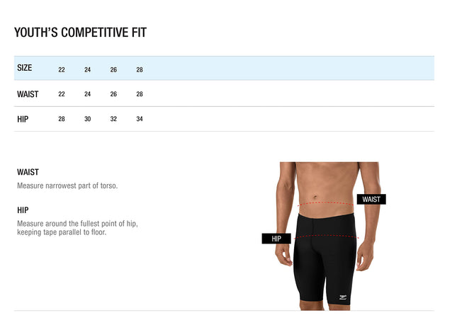 Speedo Boy's Swimsuit Jammer Endurance+ Solid USA Youth