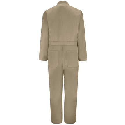 Red Kap Men's Twill Action Back Coverall, Khaki, 54