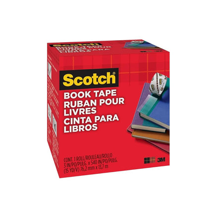 Cinta Scotch para Reparación de Libros - Sin Ácido - 1 Rollo - 76.2 mm x 13.7 m