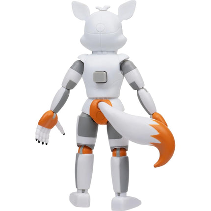 Jazwares Five Nights at Freddy’s Lolbit Office Set - 5-Inch Articulated Figure with Jumpscare Feature, Glow-in-The-Dark Eyes, and Diorama
