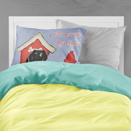 Caroline's Treasures Dog House Collection Wire Haired Dachshund Dapple Fabric Standard Pillowcase BB2882PILLOWCASE, Multicolor