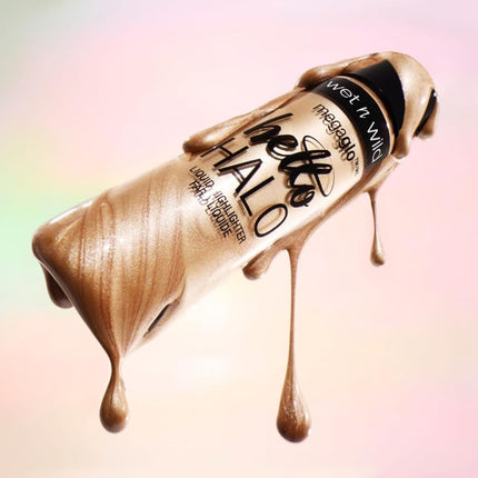 wet n wild MegaGlo Hello Halo Liquid Highlighter Makeup, Shimmer, Gold Guilded Glow