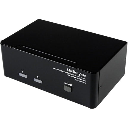 StarTech 2-Port Dual-Monitor DVI and VGA KVM Switc