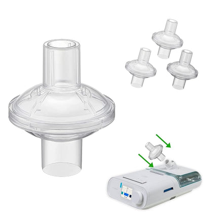 Universal CPAP Inline Filter Compatible with ResMed, Dream Station, AirSense, CPAP Bacteria Filter 22mm and 25mm Tube (Pack of 12)