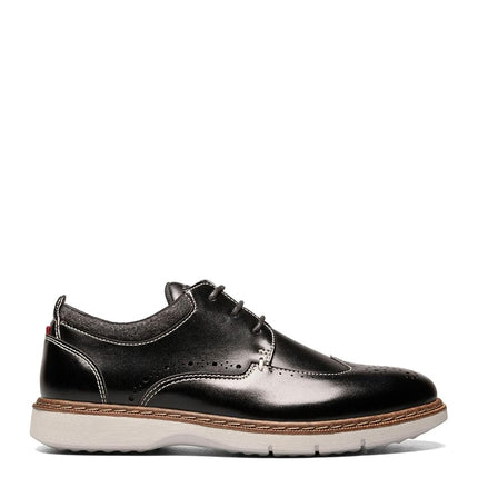 Stacy Adams Boy's Synergy Wingtip Lace Oxford, Black, 11 Big Kid
