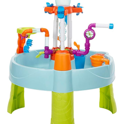 Little Tikes Flowin’ Fun Water Table - Kids’ Outdoor Water Playset with Interchangeable Pipes, Faucets, Tower & Accessories - Encourages Creativity & Sensory Exploration - Ideal for Ages 2 to 5 Years