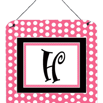 Caroline's Treasures Letter H Initial with Pink/Bl
