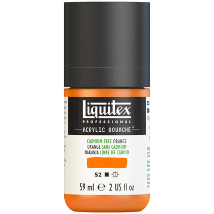 Liquitex Professional Acrylic Gouache 2-oz bottle, Cadmium-Free Orange