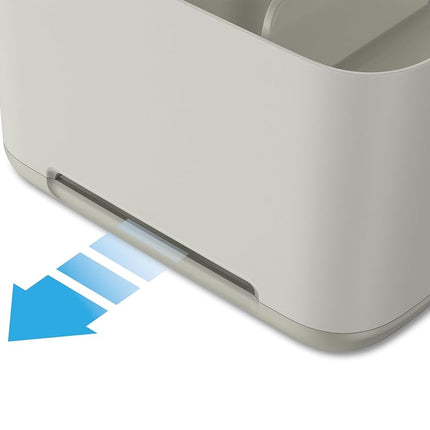 Joseph Joseph Easy-Store - Toothbrush Holder Caddy, Bathroom Storage, Large - Ecru