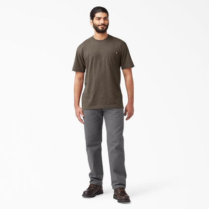 Dickies Men's Heavyweight Crew Neck Short Sleeve Tee, Chocolate Brown, 3X-Large Big