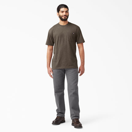 Dickies Men's Heavyweight Crew Neck Short Sleeve Tee, Chocolate Brown, 3X-Large Big