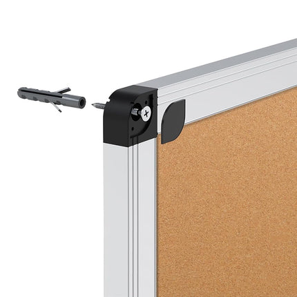 VIZ-PRO Large Cork Bulletin Board, 180 X 120 cm, Foldable