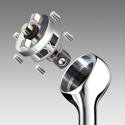 Zero Degree 38151 Ultra-Precise Gearless Ratchet – Nickel Plated High-Carbon Steel with ASME Certified Torque – Durable & Rust-Resistant – Used for Tight Spaces, 3/8" Drive