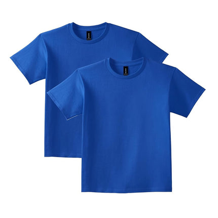 Gildan Unisex Children's T-Shirt, Royal (Pack of 2